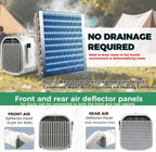  Climatiseur Portable 4400/5100 Btu, Refroidissement Rapide En 3 Min (Baisse De 10 °C), Sans Contrainte De Vidange, Pour Tente De Camping, Camping-Car, Chambre, Animaux Compagnie(1-8 M²)