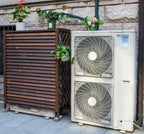  Climatiseur Extérieur Écran De Clôture Support De Fleur De Couverture De Climatiseur En Bois, Clôtures D'écran De Confidentialité De Climatisation Cachées Robustes Avec Conception À Persiennes, For Un