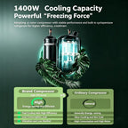  Climatiseur Portable Pour Tente, Refroidissement Rapide, 5121 Btu, 24 V Ac/Dc, 3 Vitesses De Ventilation, Fonctions Déshumidification Et Minuterie, Faible Consommation, Idéal Pour Le Camping