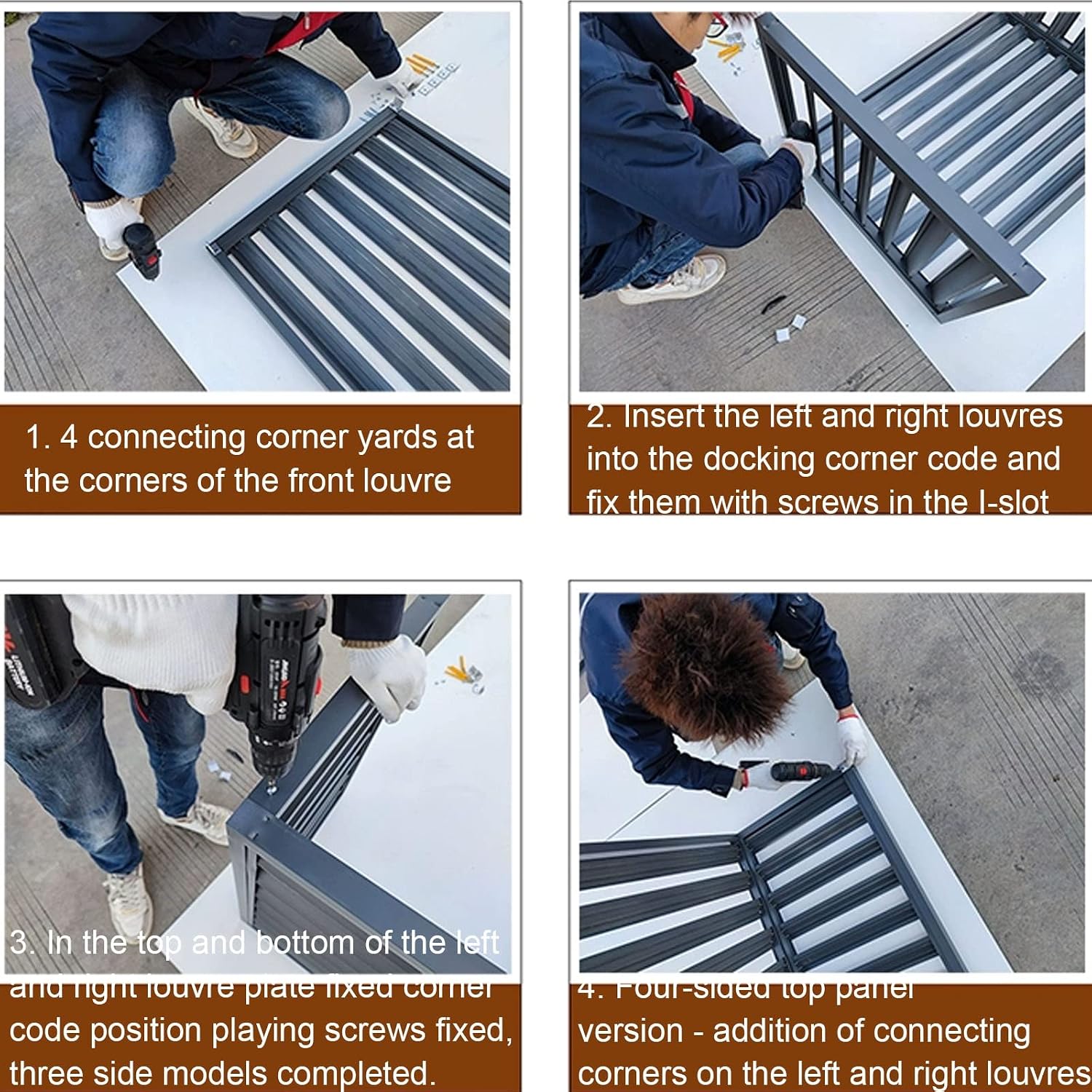 GENERIC Couvertures De Climatiseur En Aluminium Robuste, Boucliers De Condensateur Central AC, Protection De Pompe à Chaleur CVC, Boîtiers En Aluminium Toutes Saisons