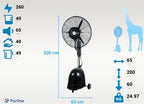  Ventilateur Brumisateur PURLINE MISTY 12