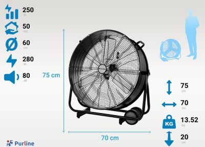  Ventilateur PURLINE VENTY METABLAST S