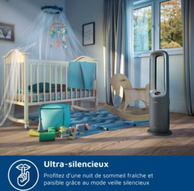  Purificateur D'air, Ventilateur, Chauffage PHILIPS AMF870/15 3-en-1 Série 8000, Jusqu’à 70 M², Gris