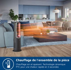  Purificateur D'air, Ventilateur, Chauffage PHILIPS AMF870/15 3-en-1 Série 8000, Jusqu’à 70 M², Gris
