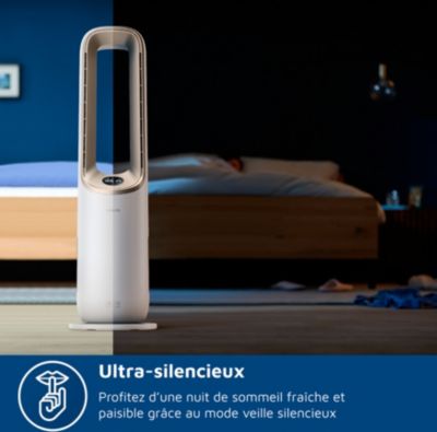  Purificateur D'air, Ventilateur, Chauffage PHILIPS AMF870/16 3-en-1 Série 8000, Jusqu’à 70 M², Blanc