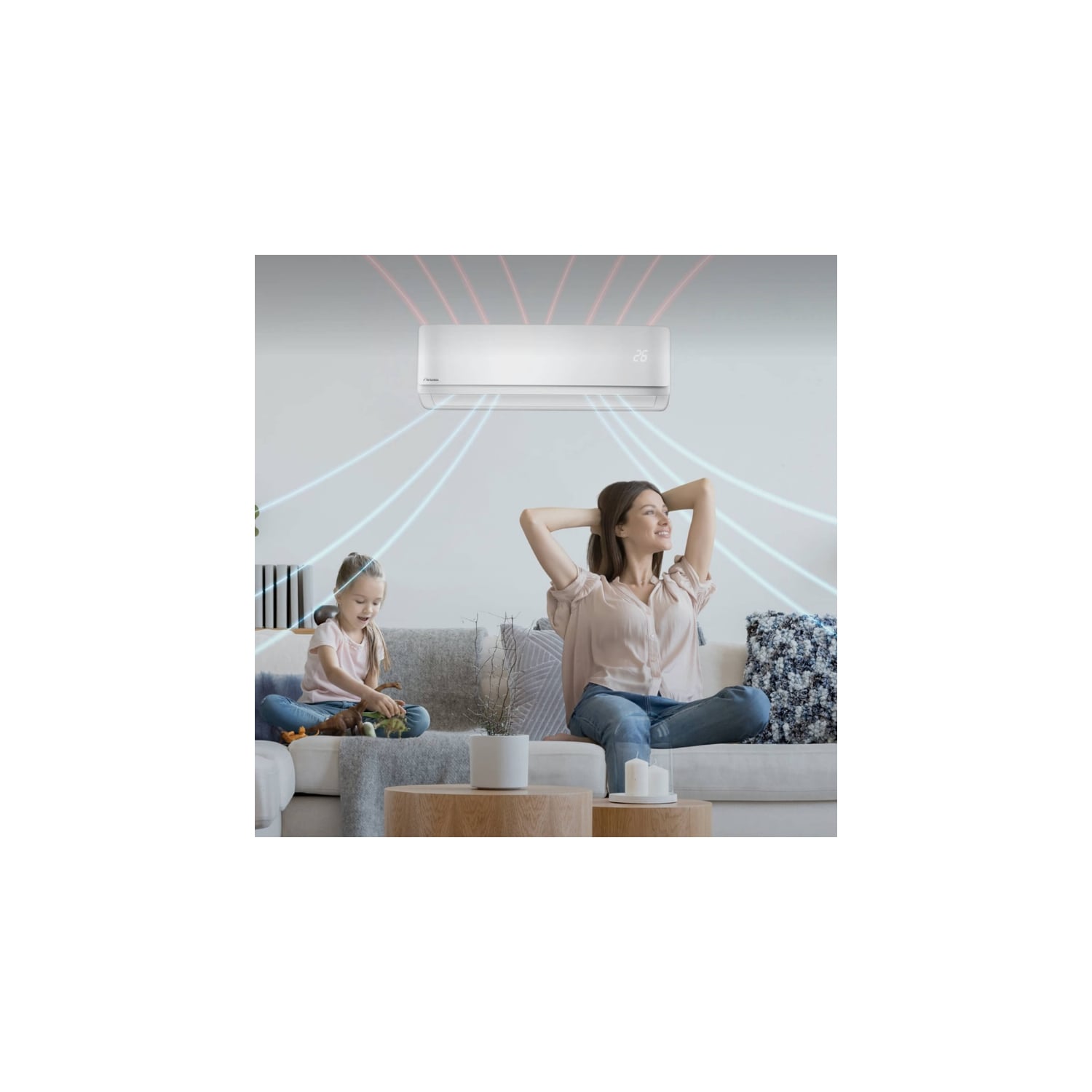  Climatiseur Mural Réversible Hdmb Harmonia Blanc 5 Kw Wifi Intégré - Airwell - 7sp024032