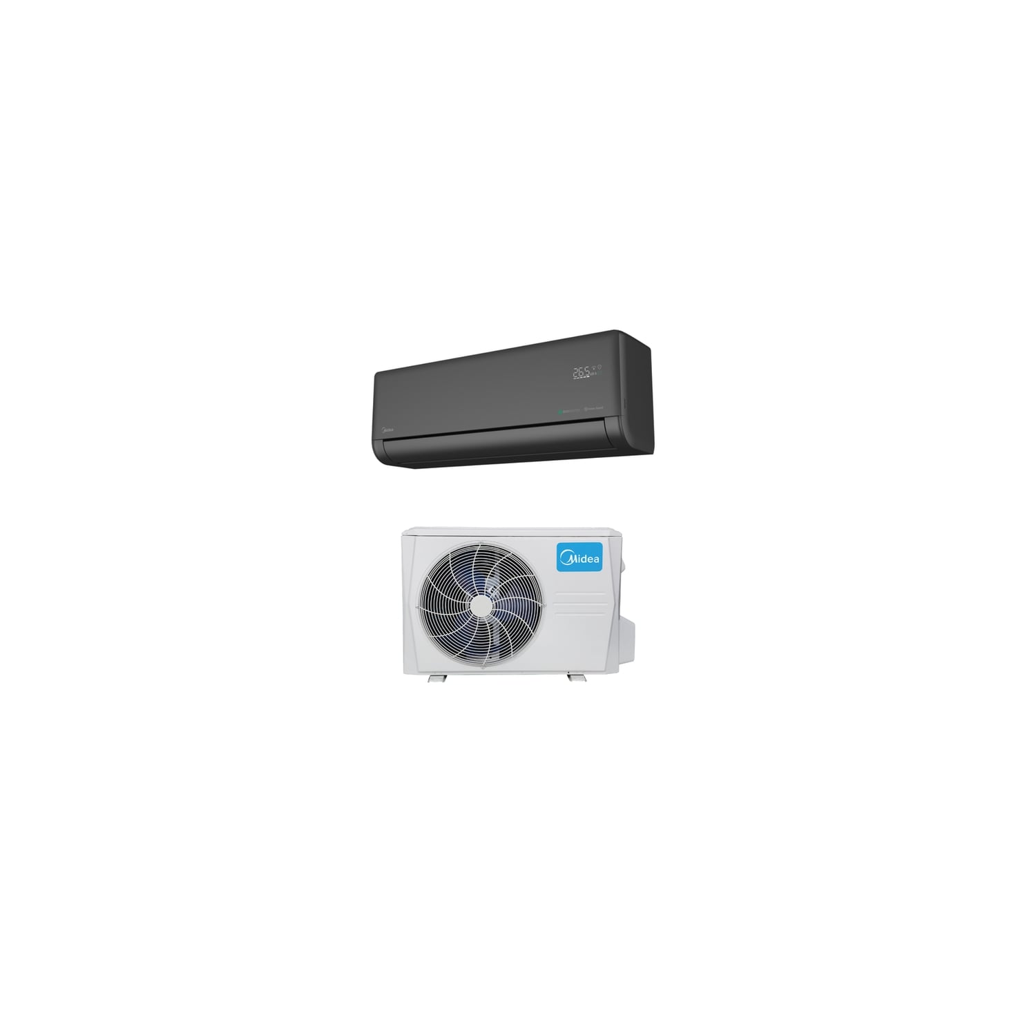  Ensemble Climatiseur Mural Connecté Noir 7,1 Kw Solstice - Midea - 13950485